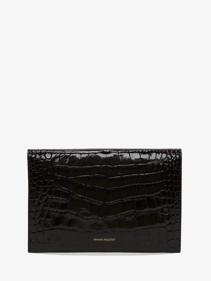 Women Wallets And Cardholders Alexander McQueen Skull Clutch Black