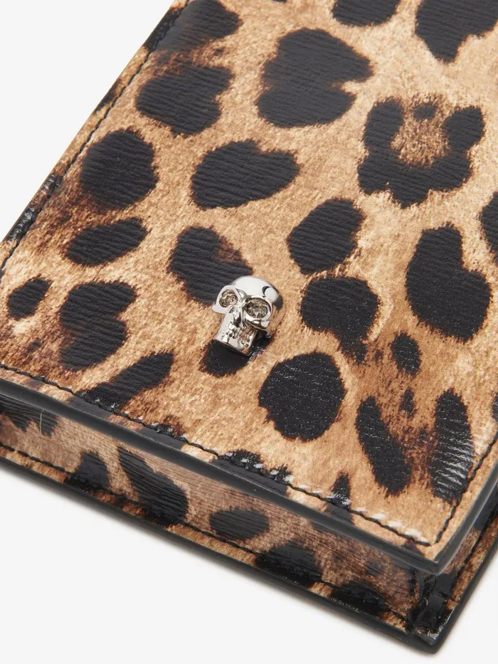 Women Wallets And Cardholders Alexander McQueen Skull Phone Case With Chain Naturalblack