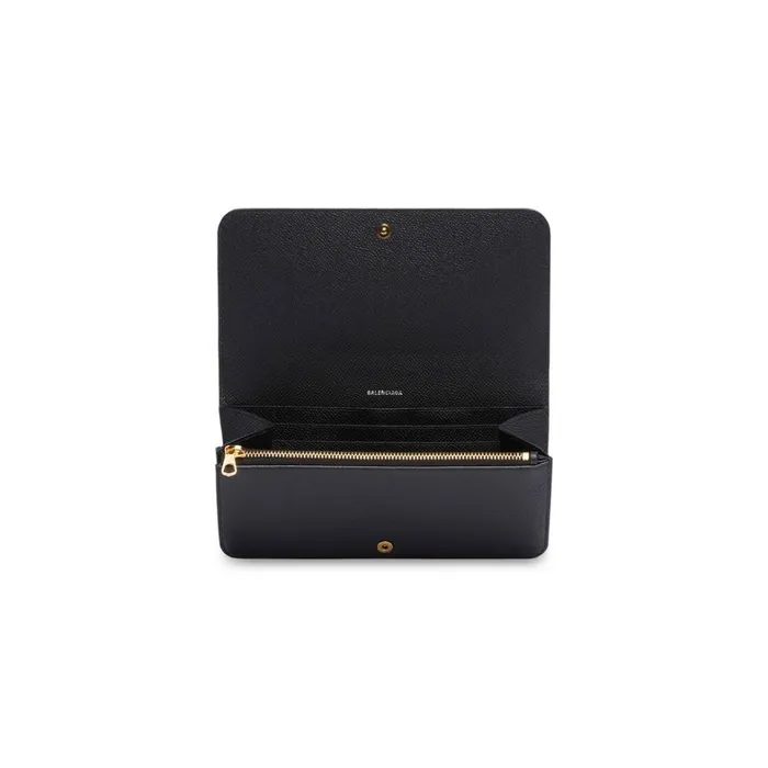 Women Wallets Balenciaga Cash Thin Money Wallet In Blackwhite