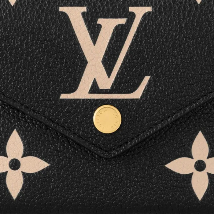 Women Wallets Louis Vuitton Louis Vuitton BlackBeige M80968 Victorine Wallet 8211 Louis Vuitton Handbag Store