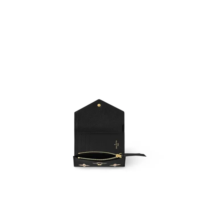 Women Wallets Louis Vuitton Louis Vuitton BlackBeige M80968 Victorine Wallet 8211 Louis Vuitton Handbag Store