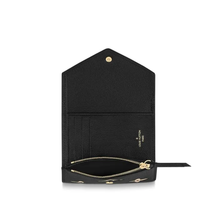 Women Wallets Louis Vuitton Louis Vuitton BlackBeige M80968 Victorine Wallet 8211 Louis Vuitton Handbag Store