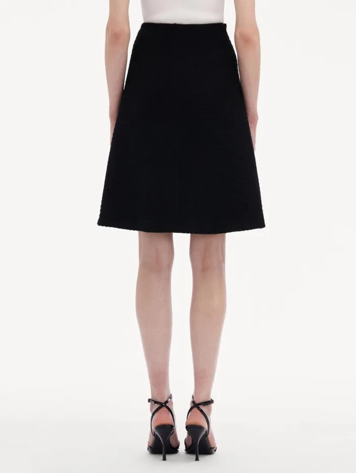 Women Wool Tweed Skirt Black Oscar De La Renta Pants and Skirts Women Wool Tweed Skirt Black Oscar De La Renta Pants and Skirts