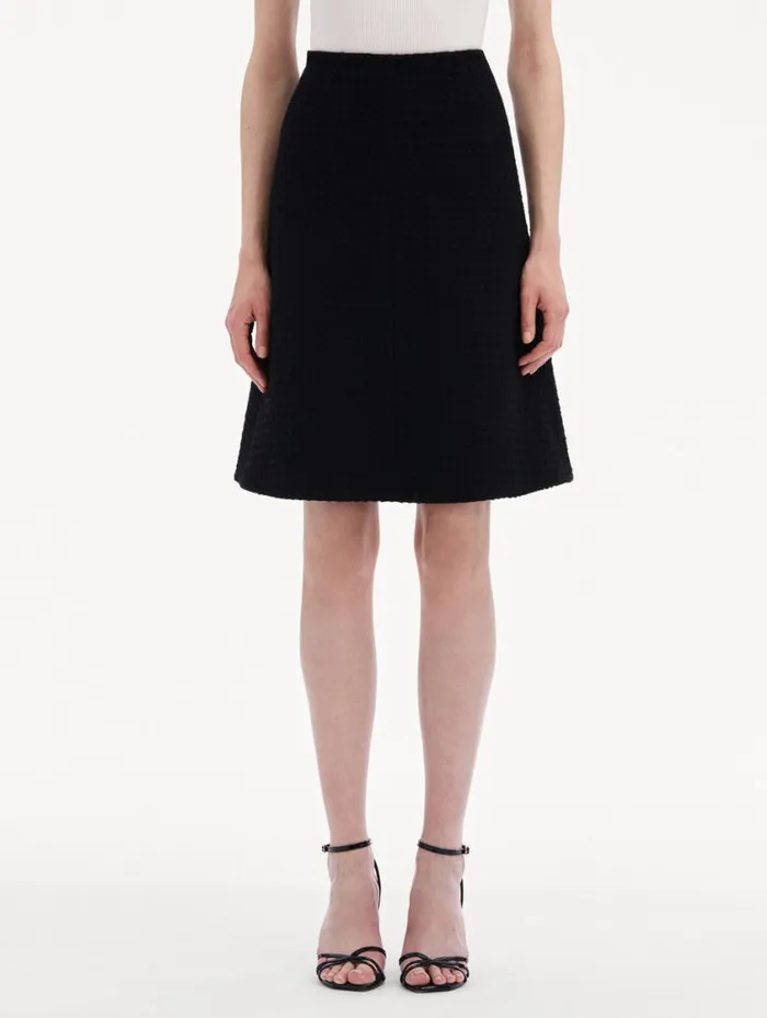 Women Wool Tweed Skirt Black Oscar De La Renta Pants and Skirts Women Wool Tweed Skirt Black Oscar De La Renta Pants and Skirts