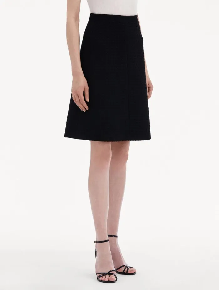 Women Wool Tweed Skirt Black Oscar De La Renta Pants and Skirts Women Wool Tweed Skirt Black Oscar De La Renta Pants and Skirts