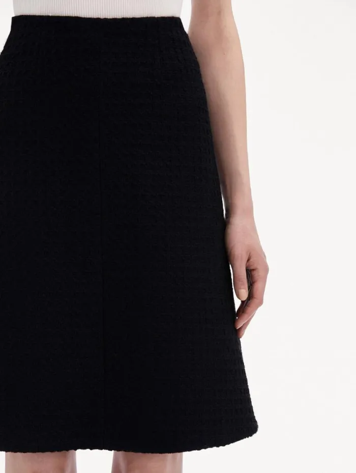 Women Wool Tweed Skirt Black Oscar De La Renta Pants and Skirts Women Wool Tweed Skirt Black Oscar De La Renta Pants and Skirts