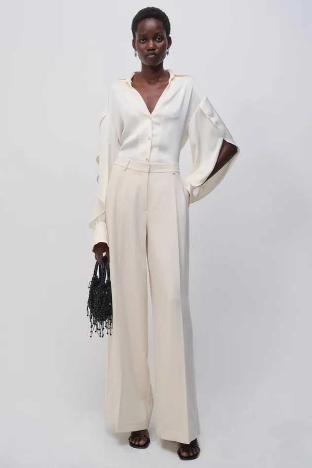 Women Yanna Shirt Natural White Jonathan Simkhai Tops and Bodysuits