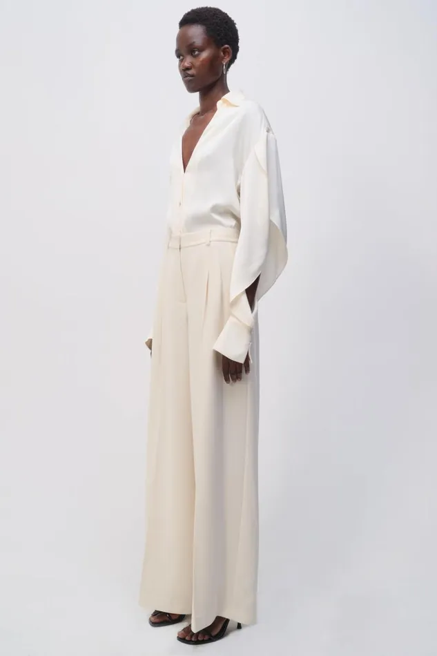 Women Yanna Shirt Natural White Jonathan Simkhai Tops and Bodysuits