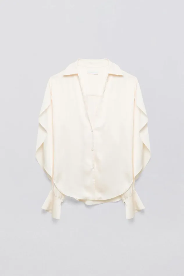Women Yanna Shirt Natural White Jonathan Simkhai Tops and Bodysuits
