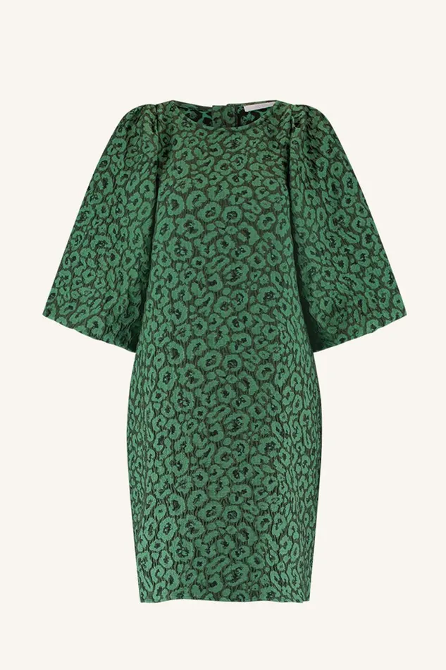 Women Zasu Leo Dress Green Panter Print Bybar Dresses