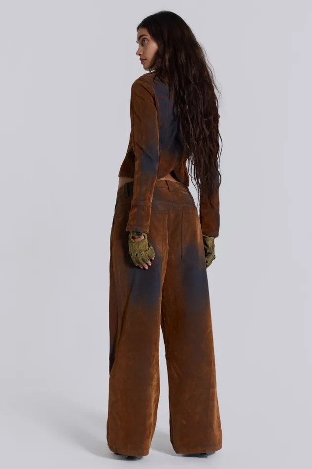 Women Zebe Velvet Touch Jeans Jaded London CoOrds