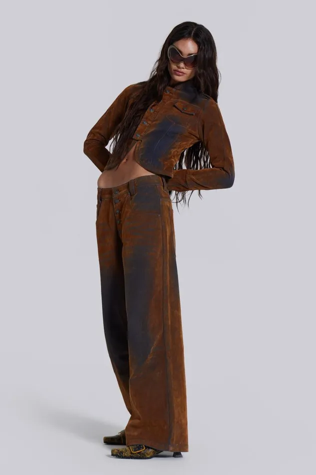 Women Zebe Velvet Touch Jeans Jaded London CoOrds
