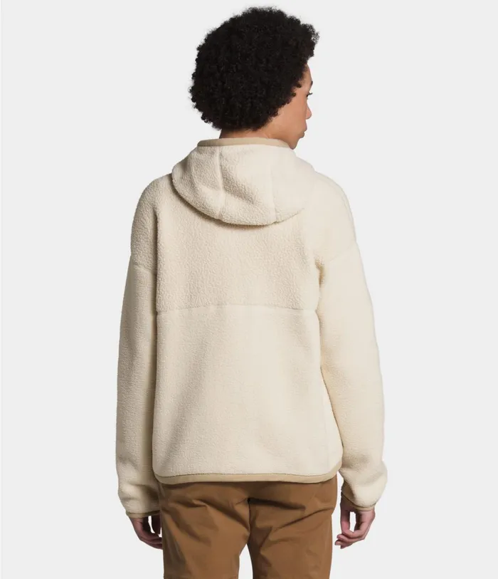 Womens Cragmont Fleece Full Zip Hoodie Bleached Sandhawthorne Khaki The North Face Fleece