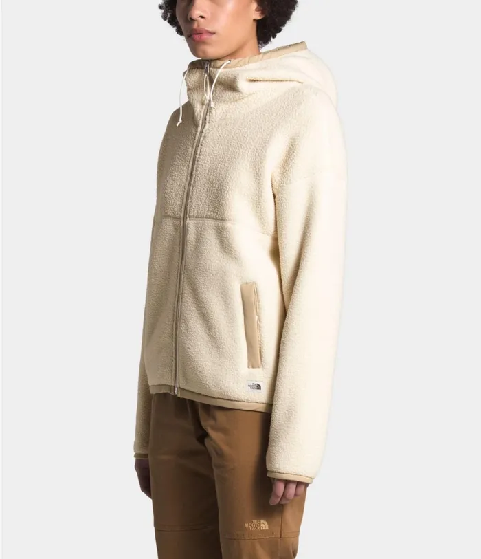 Womens Cragmont Fleece Full Zip Hoodie Bleached Sandhawthorne Khaki The North Face Fleece