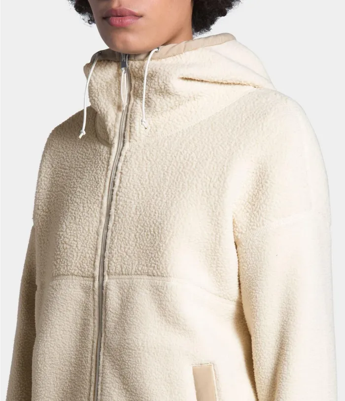 Womens Cragmont Fleece Full Zip Hoodie Bleached Sandhawthorne Khaki The North Face Fleece