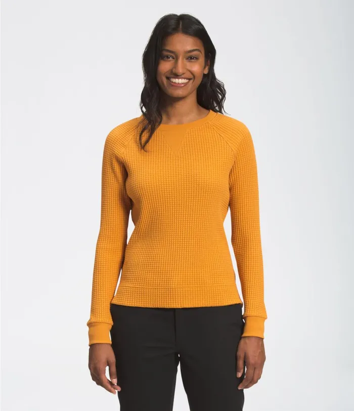 Womens LongSleeve Chabot Crew Citrine Yellow The North Face Hoodies and Sweatshirts Womens LongSleeve Chabot Crew Citrine Yellow The North Face Hoodies and Sweatshirts
