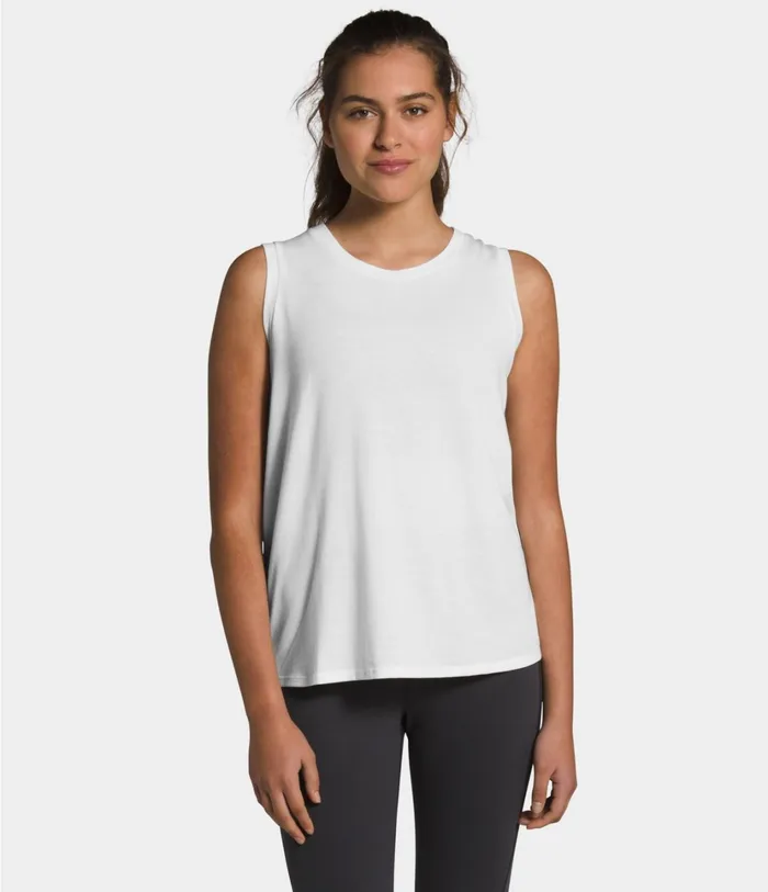 Womens Workout Novelty Tank Tnf Whitetnf Black The North Face Active Tops