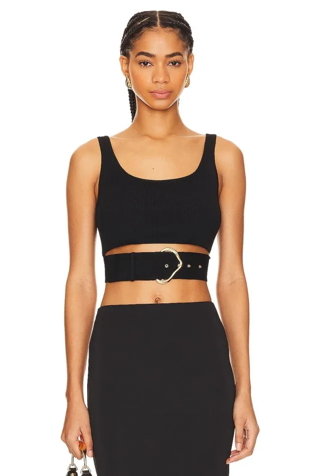 Wrena Belted Tank Black Women Lovers and Friends Tops