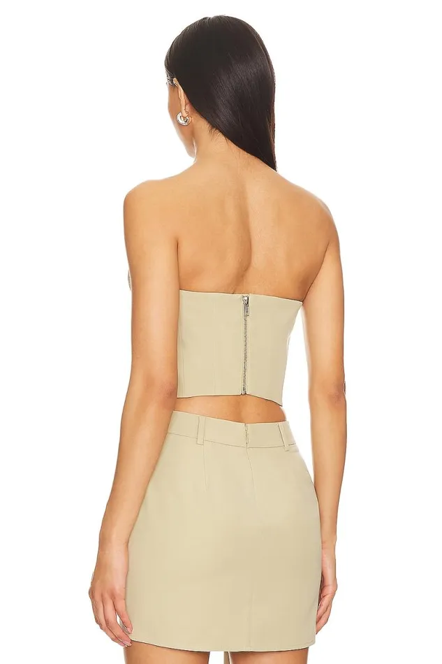X Anja Dujakovi Lyra Top Sage Green Women Lovers and Friends Tops