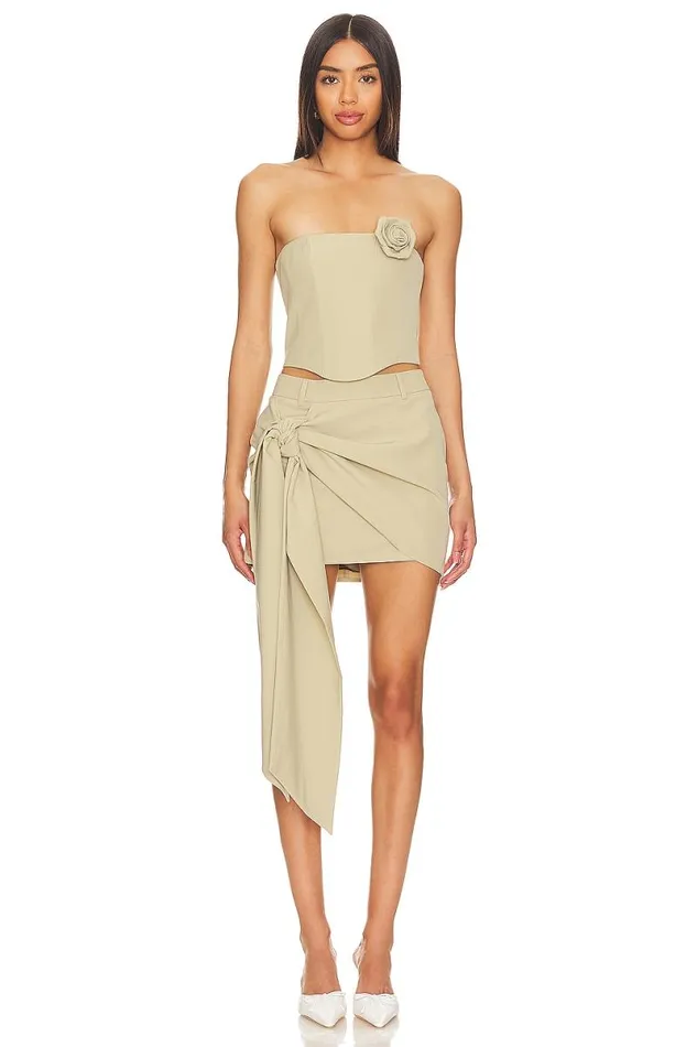 X Anja Dujakovi Lyra Top Sage Green Women Lovers and Friends Tops