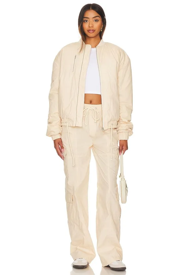 X Lindsi Lane Wren Cargo Pant Macadamia Neutral Women Lovers and Friends Pants