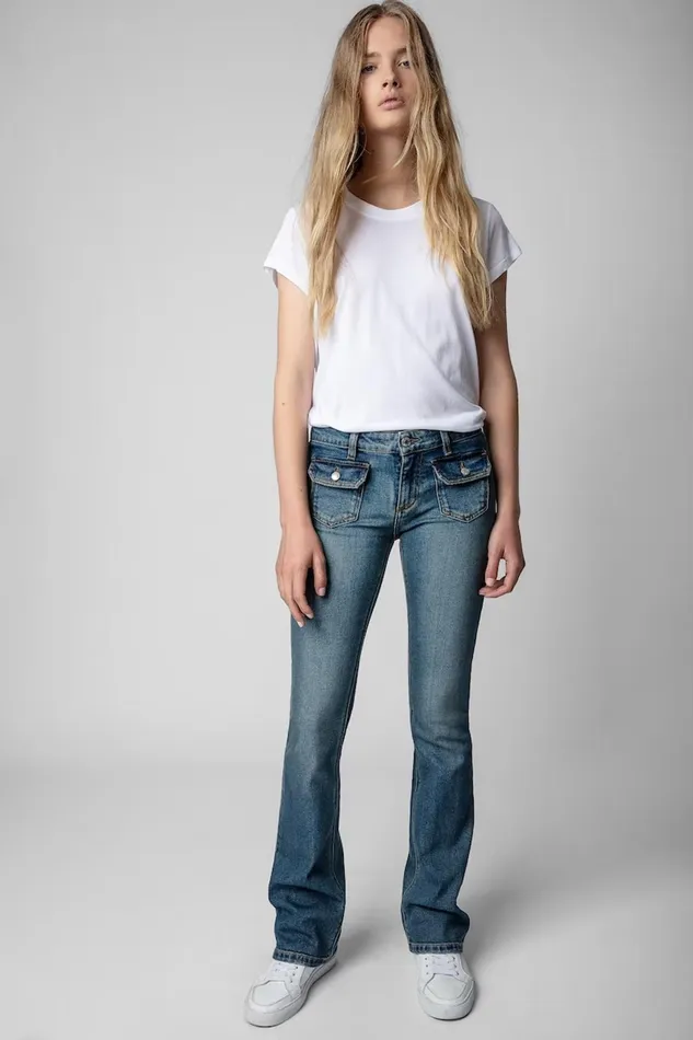 Zadig and Voltaire Denim HIPPIE DENIM LIGHT BLUE 8211 Women