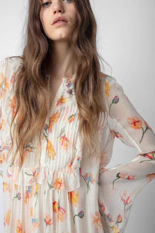 Zadig and Voltaire Dresses RACKEL DRESS VANILLA 8211 Women Zadig and Voltaire Dresses RACKEL DRESS VANILLA 8211 Women