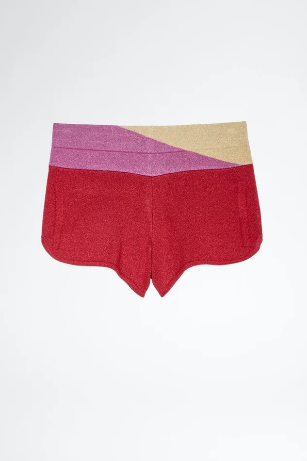 Zadig and Voltaire Skirts and Shorts SMILE LUREX SHORTS RED MIX 8211 Women Zadig and Voltaire Skirts and Shorts SMILE LUREX SHORTS RED MIX 8211 Women