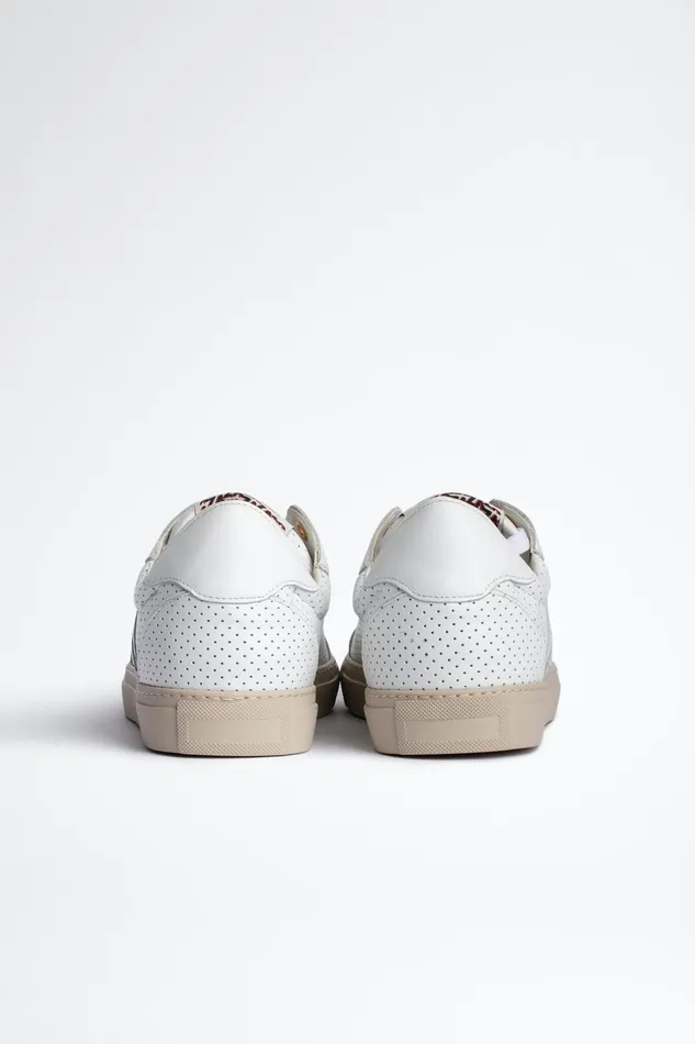 Zadig and Voltaire Sneakers ZV1747 PERFORATED SNEAKERS WHITE 8211 WomenMen Zadig and Voltaire Sneakers ZV1747 PERFORATED SNEAKERS WHITE 8211 WomenMen